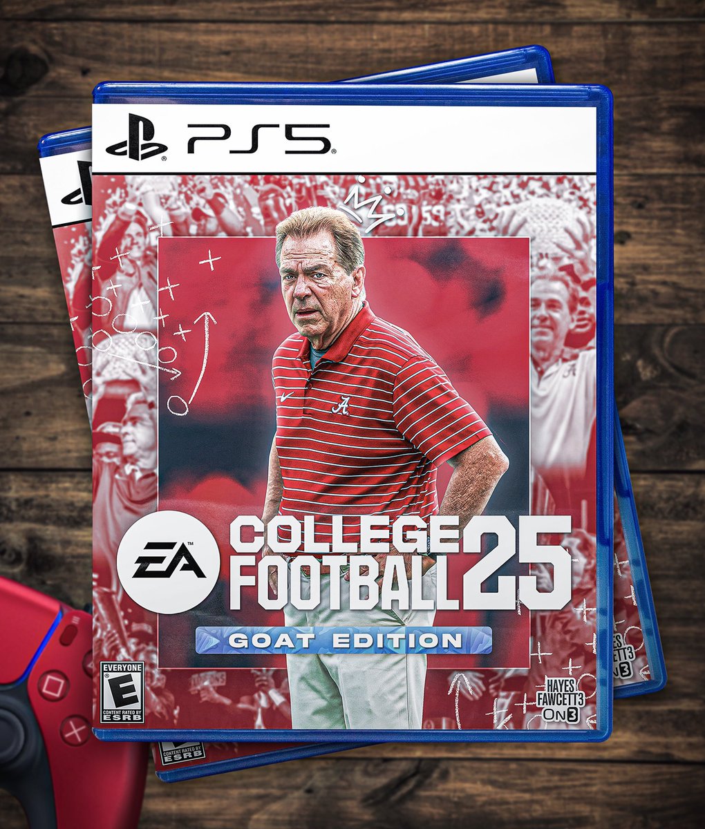 My Submissions for the EA CFB 25 Cover: 

- Heisman Edition featuring all of the past Heisman Trophy Winners since the game last came out (2014)

- Goat Edition to honor the best to ever do it, Nick Saban 

IT’S ONLY RIGHT‼️