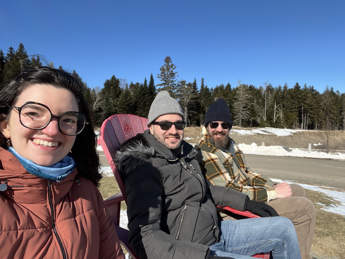 waterik_'s tweet photo. Great day spent planning Celeste’s Ph.D. project with our @fisheriesoceanscan colleague. The weather in Moncton was too nice to spend indoors. Now we are in Fredericton for the #SCAS_SCAS conference. @ecochangegroup #freshwaterecology #forestedwatersheds #nrcansci #glfcscience https://t.co/MVIpO5Ikq6