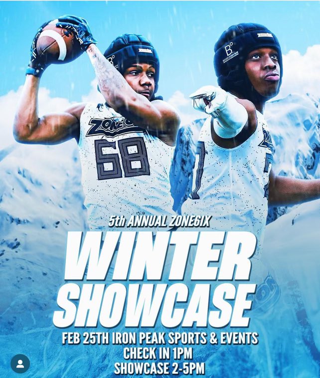 I will be attending Zone6ix Winter Showcase this Sunday. Proud to be one of the select Qbs competing! @AbsegamiFB @DCoachBupRob @NolanMHenderson @CoachLewis_shec @NexLevelQBs @LamarMcKnight_ @ScoutNickP @PrepRedzoneNJ @QBHitList