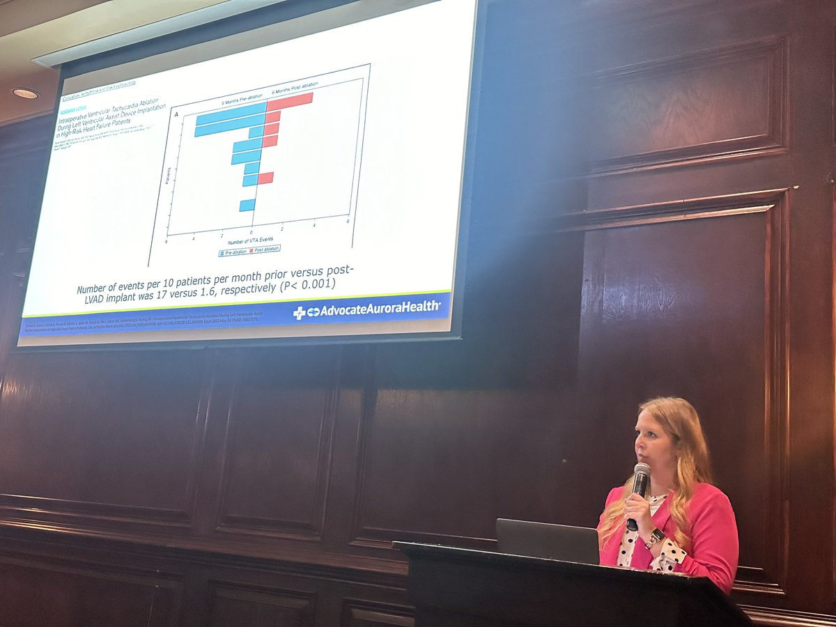 Sunil Pauwaa MD (@spauwaa) on Twitter photo ACMC Cardiology fellow Anne Marie Bonaguro discussing peri-operative VT ablation at the time of LVAD placement at the Chicago HF society dinner. Is it safe? Does it work? More data needed especially for 3rd generation pumps. <a href="/Nikhil15/">Nikhil Narang, MD</a> <a href="/gmac78/">Gregory Macaluso</a> <a href="/rlkkvad51/">Robert Kormos</a> ACMC Cardiology fellow Anne Marie Bonaguro discussing peri-operative VT ablation at the time of LVAD placement at the Chicago HF society dinner. Is it safe? Does it work? More data needed especially for 3rd generation pumps. <a href="/Nikhil15/">Nikhil Narang, MD</a> <a href="/gmac78/">Gregory Macaluso</a> <a href="/rlkkvad51/">Robert Kormos</a>