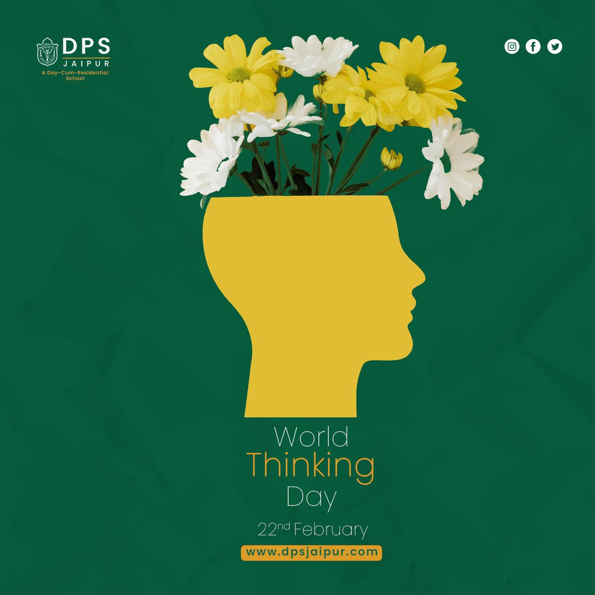 Today, DPS Jaipur joins millions of Girl Guides and Girl Scouts around the world in celebrating World Thinking Day, a day dedicated to promoting friendship, diversity, and global citizenship
#WorldThinkingDay #GlobalCitizenship #Unity #Diversity #DPSJaipur #dps #dpsschools