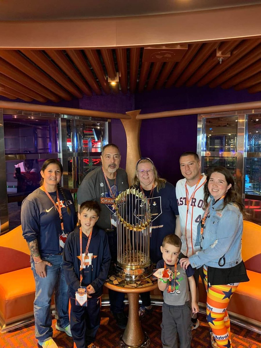 AstrosCruise's tweet photo. Join us for our 3rd Annual Cruise for Astros Fans. 7 Days at sea with 250 Fans on Carnival Jubilee. Come for the cruise, stay for the bar crawls, WS trophy photo ops, Astros Family Feud, giveaways, charity auction, slot pulls, and custom cruise gear https://t.co/DRL29fjQd6 https://t.co/DR40viMU5T