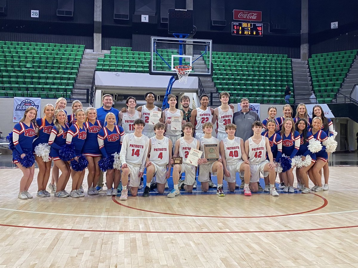Final Four Bound!!  Patriots beat Hale Co 51-48.  <a href="/Eric_hines2025/">Eric Hines</a> and <a href="/HBates1530/">Hunter Bates</a> were selected to all tourney team, along with <a href="/davisdare_1/">Davis Dare</a> who was also awarded Regional MVP.
@annaesnyder2 <a href="/garyharris_wvua/">Gary L. Harris</a> <a href="/Sports365Al/">ALSports365</a> <a href="/aldotcomPreps/">AL.com H.S. Sports</a>