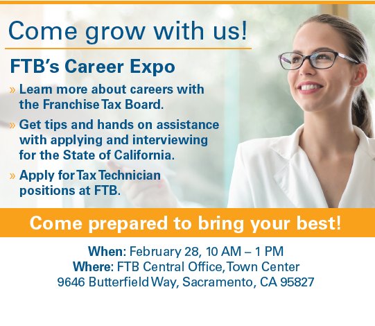 Don't miss FTB's Career Expo on February 28 from 10 am – 1 pm. Register now! bit.ly/49Min2V