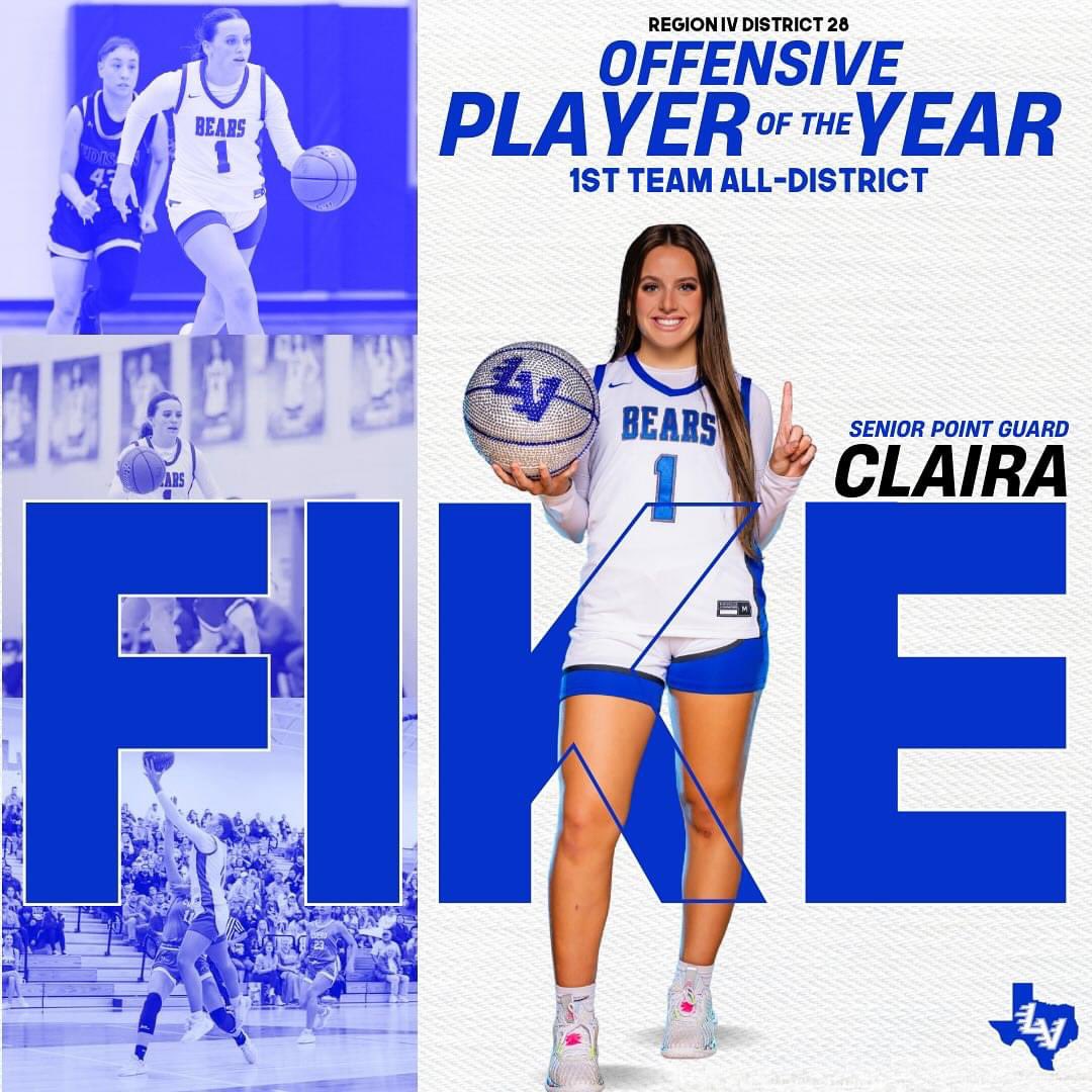 Proud of Claira for being selected District Offensive Player of the Year. Thanks to her coaches, teammates, and all the people who helped her along the way. It’s been an amazing journey. <a href="/UniteSan/">Unite Skills Academy- San Antonio</a>