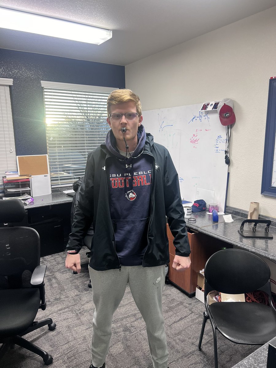 First day of spring ball means that it’s also @ChanceFuller13’s first day as an on the field coach! Lucky to have him working with @CSUPFootball!! The future is bright!!!! #1stDay #ToTheTop