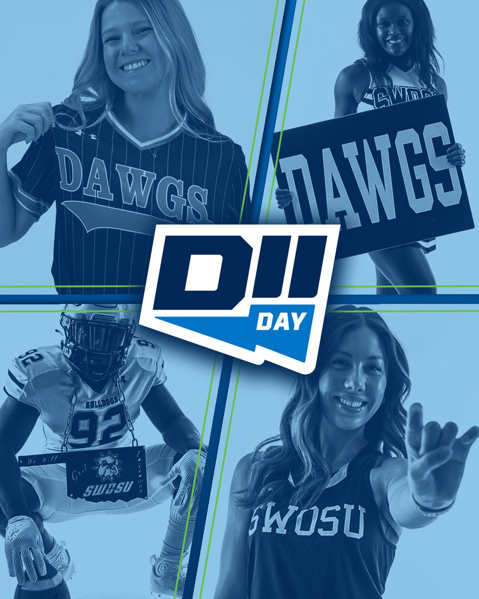 Happy #D2DAY Bulldog Nation ‼️ On 2/22, we celebrate the impact of athletics & student-athletes on our campus and in the Weatherford community. SWOSU Athletics is a proud member of @NCAADII! #MakeItYours