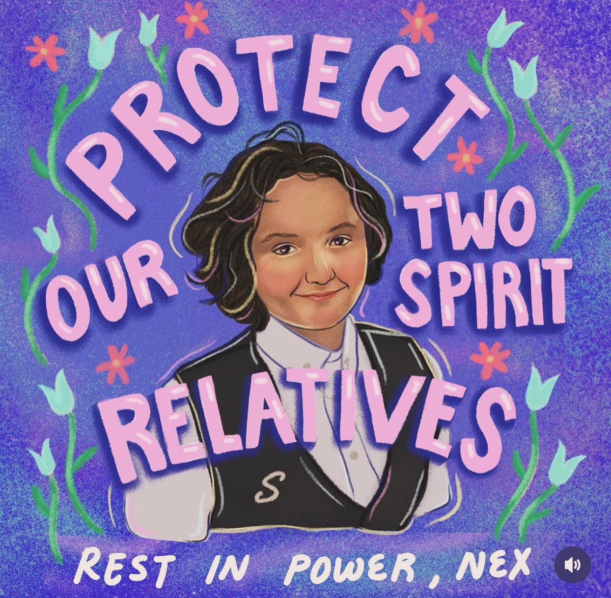 Nex should still be alive today. Nex deserved to grow up and experience the world as their pure self. Our heart is with their friends and family, and to all of our 2SLGBTQ+ relatives who are hurting right now. Rest in power, Nex Benedict. Words & artwork by @shynatives (IG)