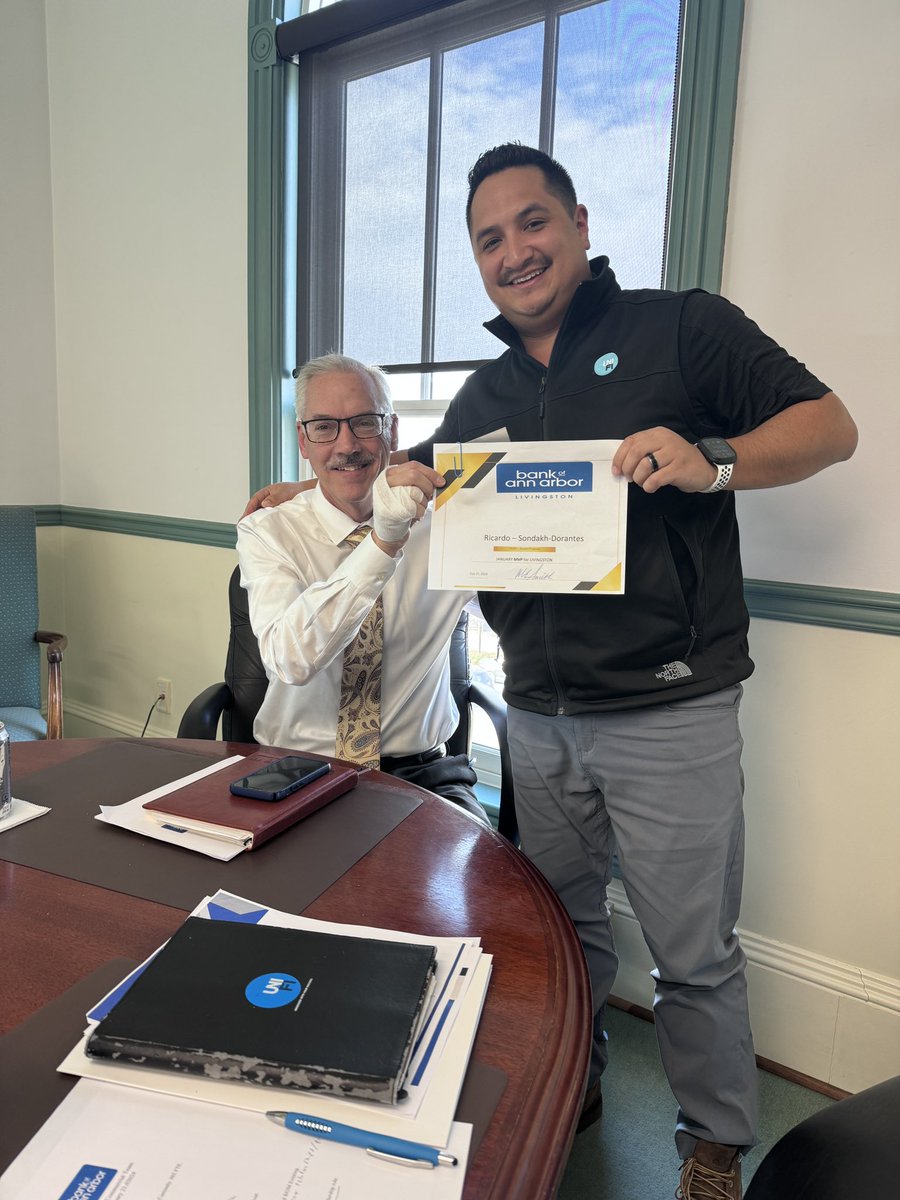 Rico10x's tweet photo. Honored to be selected as the January MVP for the Bank of Ann Arbor, Livingston! This recognition is a testament to the dedication and hard work of our entire team at UniFi Equipment Finance, where we provide top-notch financing solutions. https://t.co/UCQrxbQYhf
