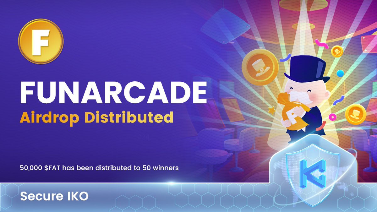 kommunitasnet's tweet photo. 📣 Our @Funarcade_io airdrop has been successfully completed, spreading its charm offering a total reward of 50,000 FAT!✨
Winners’ Wallet: https://t.co/dUSS8UwNrn
Visit https://t.co/HI7n6UswN2
#Kommunitas #airdrop #giveaway #cryptocurrencies #earn #Funarcade #FAT https://t.co/Ryfbggal1z