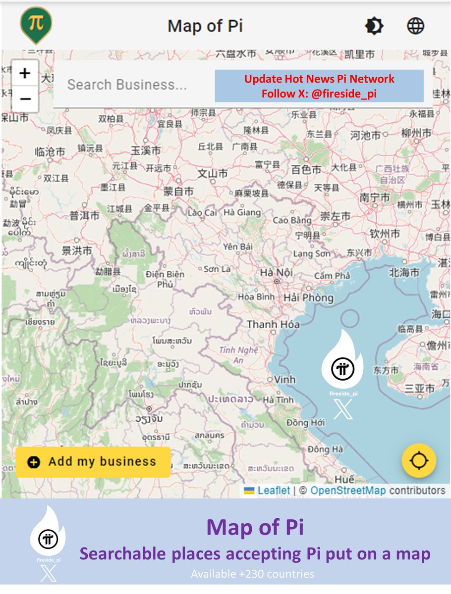 s_salunkhes's tweet photo. Update News! 📢 @PiCoreTeam Map of Pi - Available +230 countries 👇
💥 It's great to see that Map of Pi is building a diverse platform for businesses, small stores, etc. Searchable places accepting Pi put on a Map Available +230 countries and territories.
#pimap https://t.co/OMiNBoCpxn