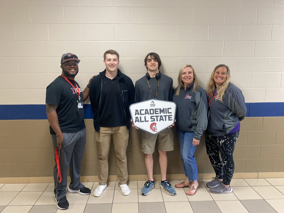 Congratulations to our very own swimmer Rylan Murphy on his Academic All State award! <a href="/swim_cylakes/">Cy-Lakes Swimming</a> <a href="/CFISDCyLakes/">Cy Lakes HS</a> #WAWG #ThisisSPARTA