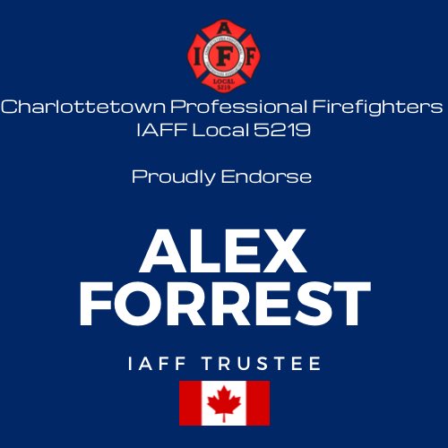 Run Forrest Run I am so proud of my amazing support from Prince Edward Island and the from every province in the Maritimes - thank you Charlottetown Professional Firefighters, You are an amazing local and I am honoured you have my back.