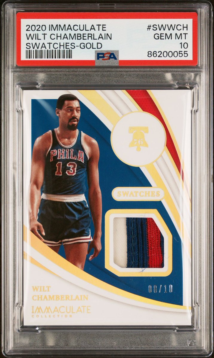 🔥 Fresh off the PSA presses…

…I introduce my new favorite card 

#GameUsed #TheStilt 🏀

@CardPurchaser