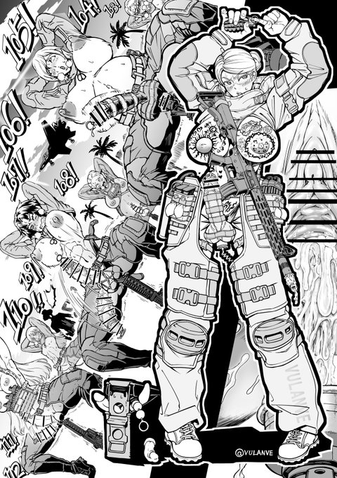 【skeb依頼作品】sexual forcesステッカーにできそうなカンジ射精差分はFANBOXに さんありがとうございました～ 