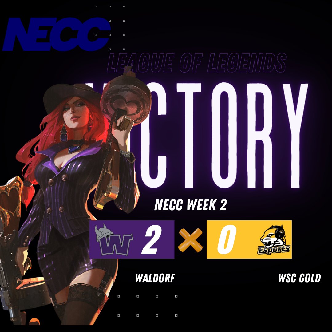 Waldorf_Esports's tweet photo. 3-0 HAS A NICE RING TO IT! LEAGUE OF LEGENDS TOOK DOWN WAYNE STATE GOLD IN A DOMINATING 2-0 FASHION TODAY!!

#GOWARRIOR #WALKEMDOWN https://t.co/kNexaZKtL1