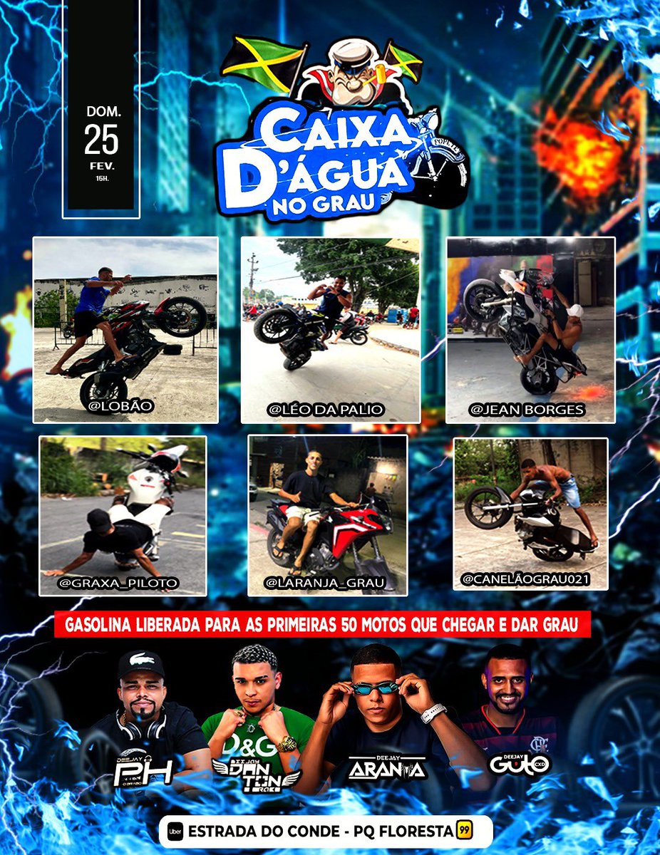 Pra quem estava com saudades olha nós aí,
O RETORNO!!!! Convidamos todos pra curtir esse domingo na arena Calvin. Cxd no grau melhor da BXD 🤩🥳🇯🇲