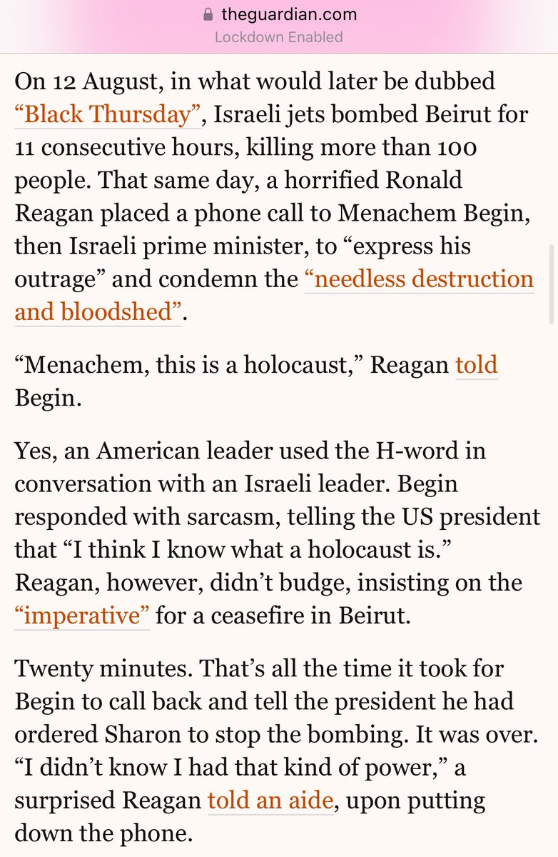 From my new Guardian column. On Biden, Gaza and the lessons of Reagan and leverage. 

theguardian.com/commentisfree/…