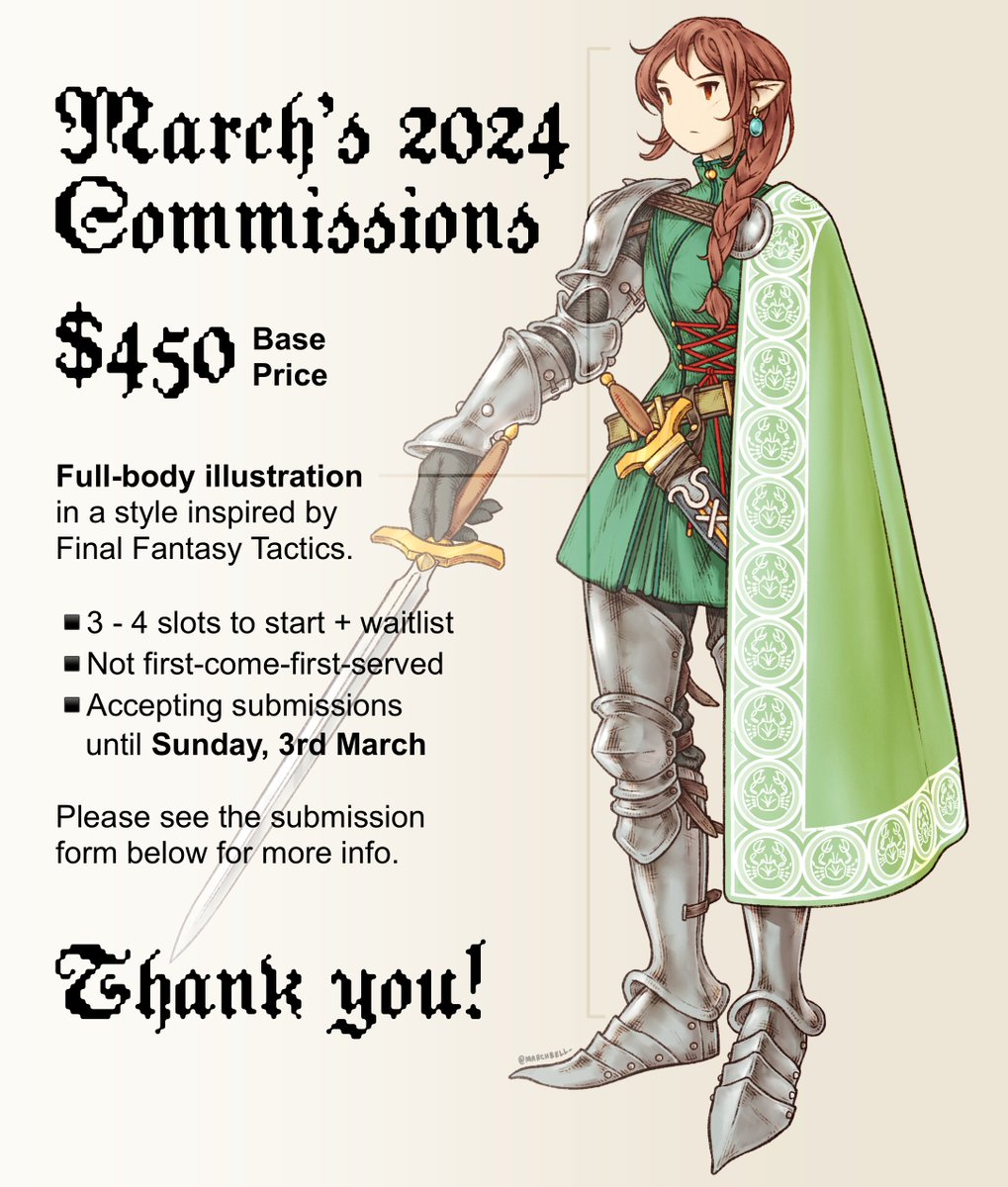 It's that time again. Info in image, form below, and accepting submissions from now until Sunday, 3rd March (ha). Holler if you have questions, and thanks for considering! 🙇‍♀️