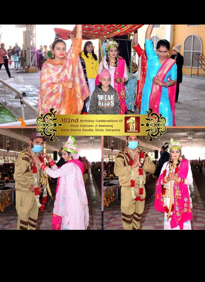 harjinder_5144's tweet photo. Unlike the existing patrilineal tradition, here the girl brings home the groom after marriage and he takes care of her parents as his own! This idea is a brainchild of Saint Gurmeet Ram Rahim, who opines a daughter is as much her parent’s bloodline as a son!
#KulKaCrown https://t.co/TBtzsmWYTh