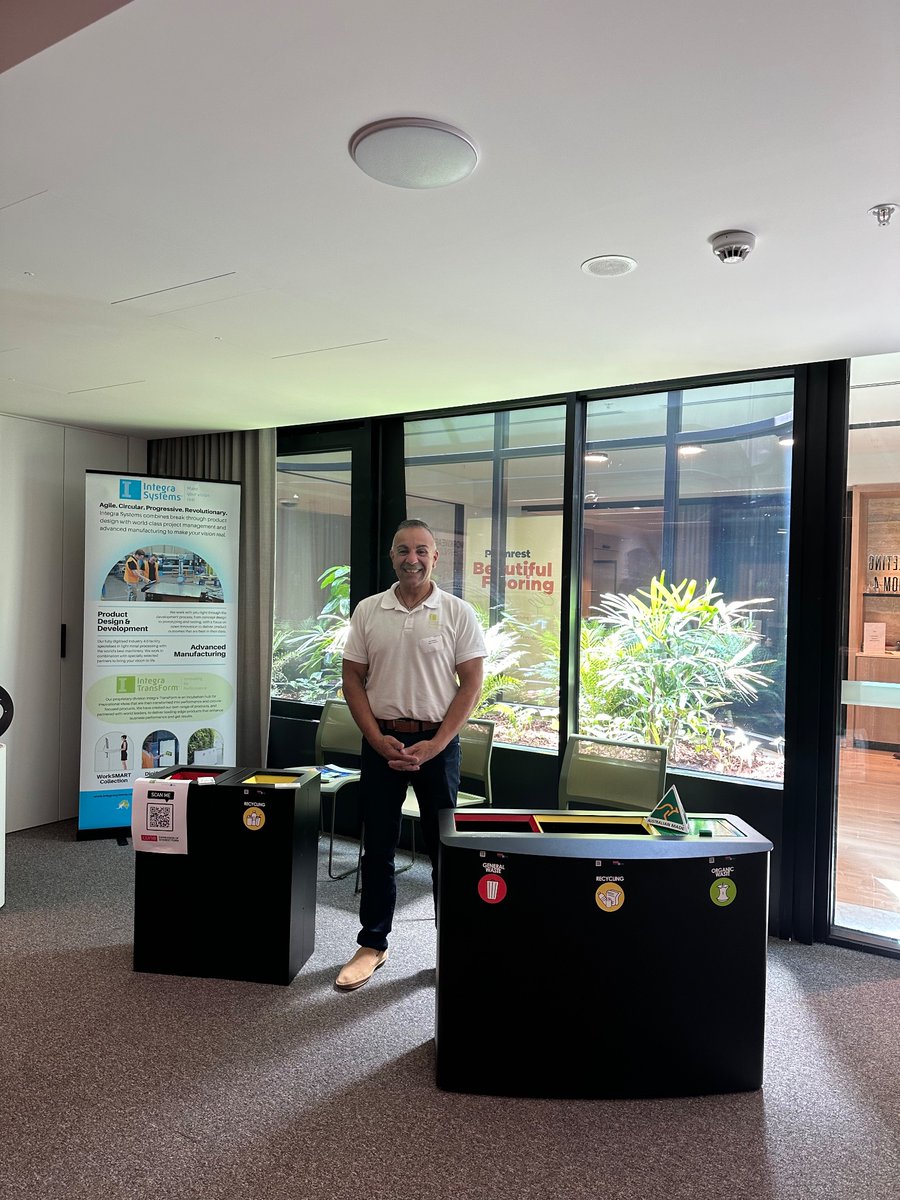 integrasysaus's tweet photo. We are exhibiting at the Facility Management Association of Australia (@FMAAust) exhibition at 500 Bourke in the Flex Space. Come visit us and check out our Lune Bins, both on display at the expo and in the Plaza at 500 Bourke! https://t.co/uo5pXLdMjw