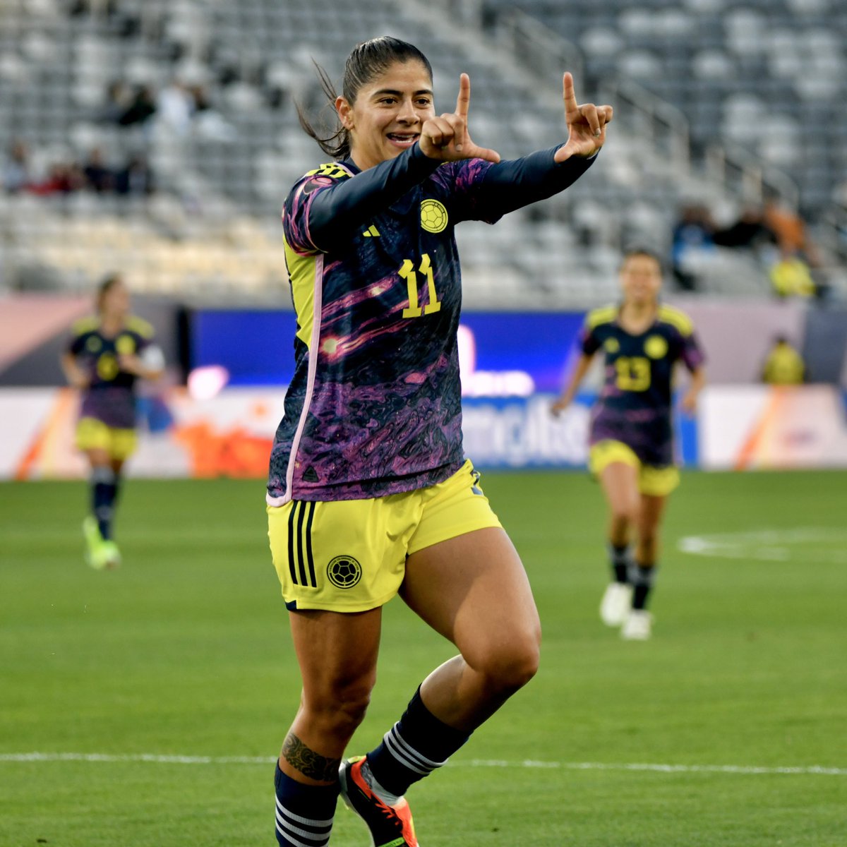 FCFSeleccionCol's tweet photo. 📸 ¡𝐔𝐧 𝐝𝐞𝐛𝐮𝐭 𝐬𝐨𝐧̃𝐚𝐝𝐨! 🤩

🇨🇴 6 - 0 🇵🇦

#TodosSomosColombia 🇨🇴 https://t.co/JQk8VJDcdj