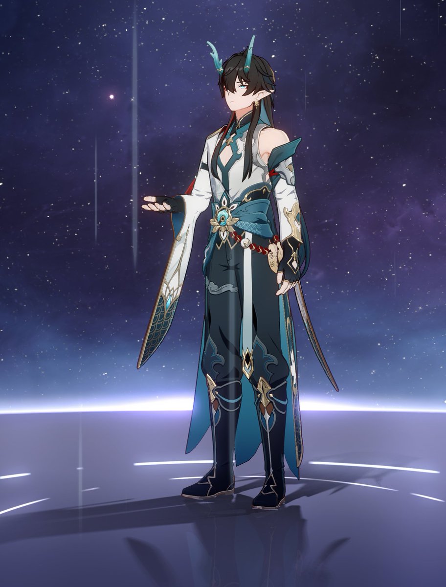 caelysto's tweet image. I think getting a vtuber model helped my luck. I FINALLY GOT HIM! 

(Look I&apos;ll use any excuse right now cause I&apos;ve been trying since he became available again XD)

#HonkaiStaiRail #noobstreamer #vtuber