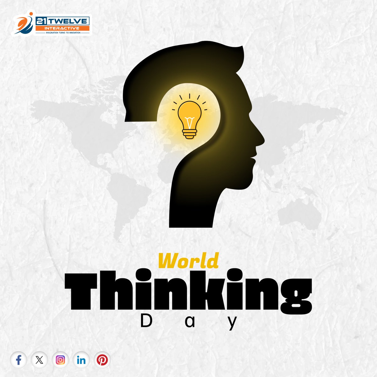 On World Thinking Day 😇 ,
let's celebrate the power of ideas 💡, for in every thoughtful moment, we pave the way for a brighter, more connected world 🙌 

 #WorldThinkingDay #GuidingLight #ReflectAndInspire #ScoutingForChange #21twelveinteractive