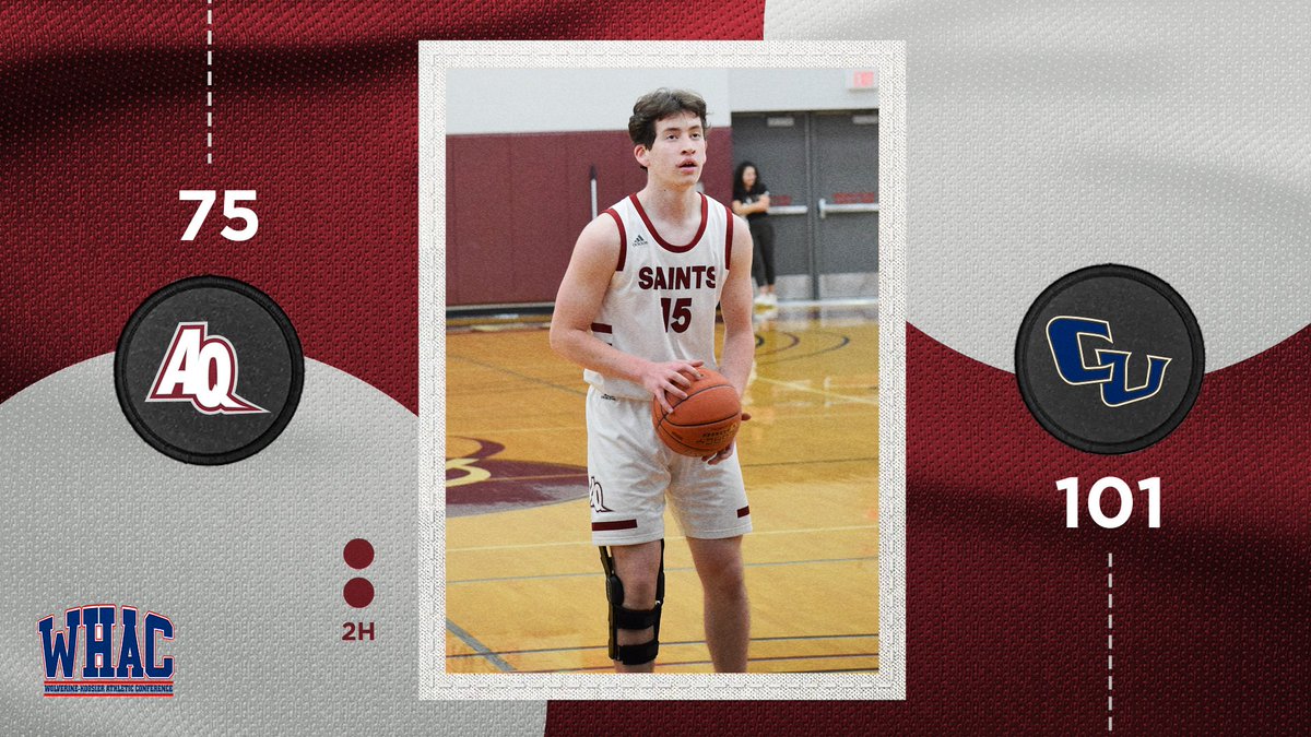FINAL SCORE CU 101 AQ 75 A strong second half from Cornerstone downed the Saints on Senior Night. The seniors showed out as both Sinner and Dugener recorded double-digit scoring, including a career-high 13 points from Sinner. #SaintsMarchOn