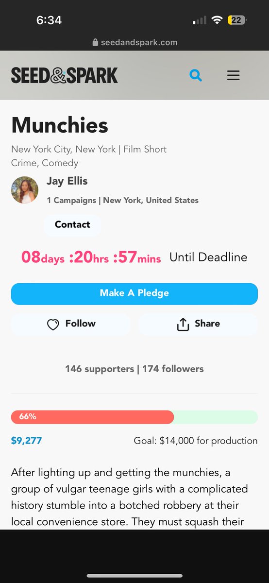 brittanysmores's tweet photo. WE PASSED $9,000 IN PLEDGES!! THANK YOU!!!!!! EVEN IF IT’S JUST A FOLLOW I’D LOVE IF YOU VISITED THE PAGE AND SEE WHAT MUNCHIES IS ALL ABOUT!! https://t.co/1RcDLGd6BE https://t.co/p2tGnjolG0