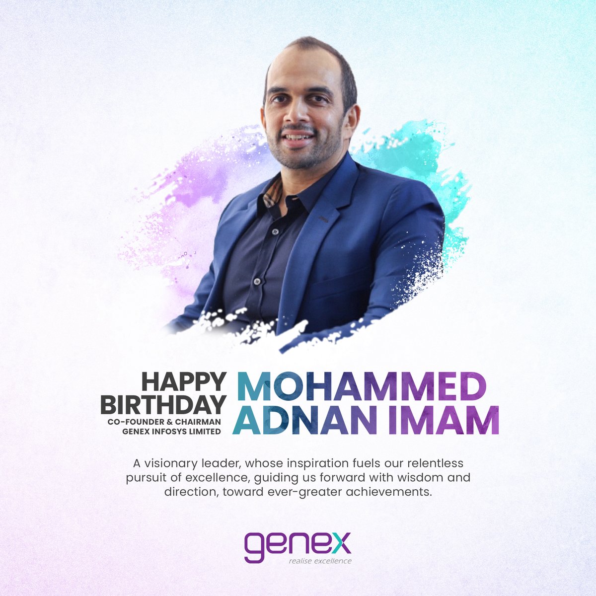 Wishing a very Happy Birthday to our esteemed Co-Founder and Chairman, Mr. Mohammed Adnan Imam!
Your empathetic leadership and innovative spirit continually inspire us to approach challenges with fresh perspectives and strive for success.