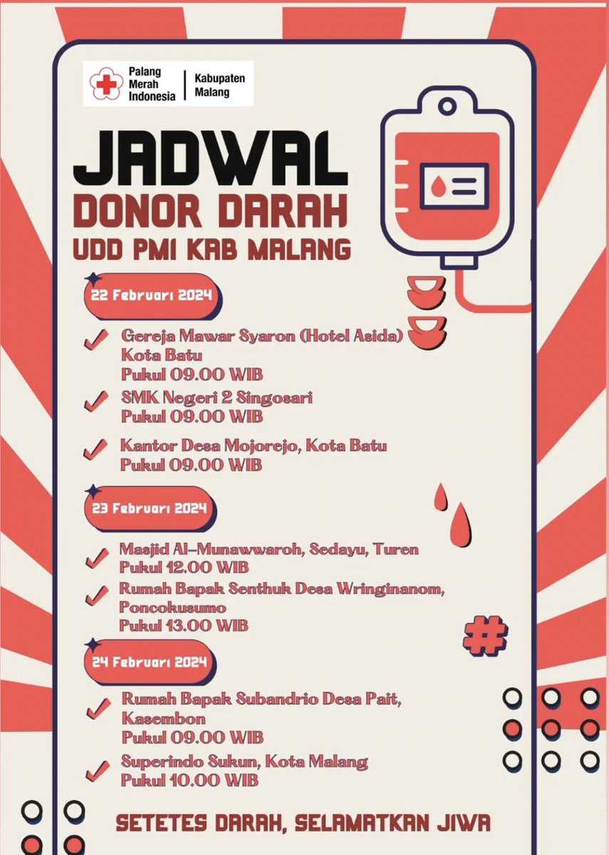 Donor darah Kab. Malang #donordarahmalang