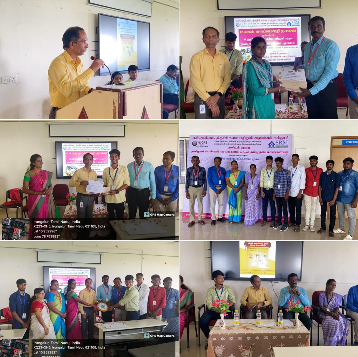trichysrmarts's tweet photo. எஸ் ஆர் எம் திருச்சி கலை மற்றும் அறிவியல் கல்லூரியில் தமிழ்த்துறையின் மகாகவி பாரதி தமிழ் மன்றம் மற்றும் வளாக வாழ்வியல் இணைந்து 21.2.2024 உலகத் தாய்மொழி நாளை முன்னிட்டு திருக்குறள் ஒப்புவித்தல், அறிவோம் அறிஞர்களை என்னும் தலைப்பில் பேச்சு போட்டியும் சிறப்பாக நடத்தப்பட்டது. https://t.co/F3GoWE44qh