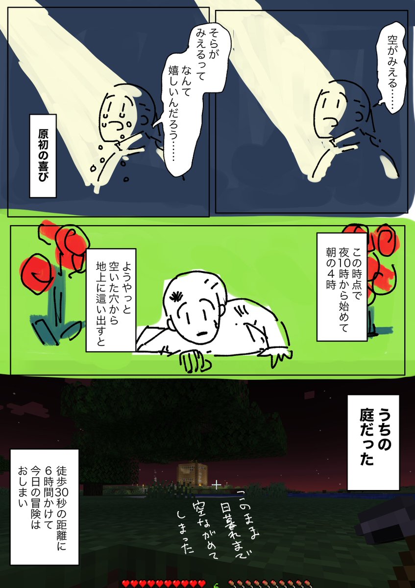 マイクラ初見無攻略情報勢の白ちゃん
#しめさばマイクラ 