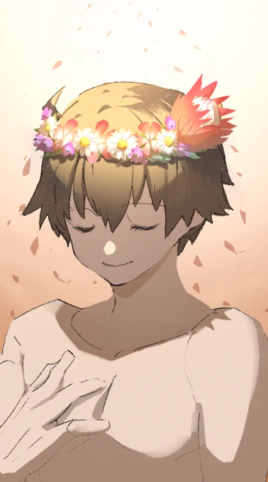 クランプスと主4皆の花冠見たい絵#放サモ 