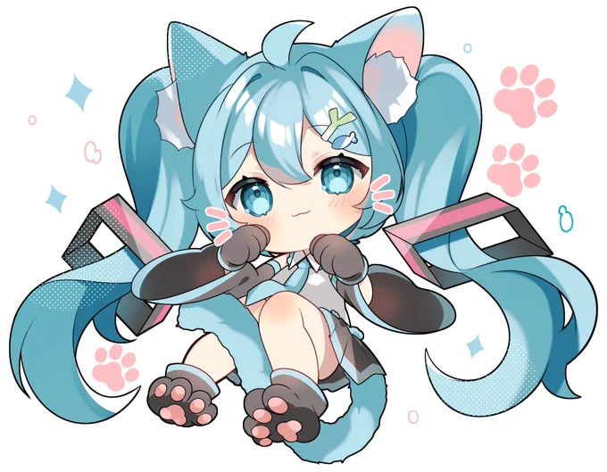 にゃん#猫の日 #初音ミク 