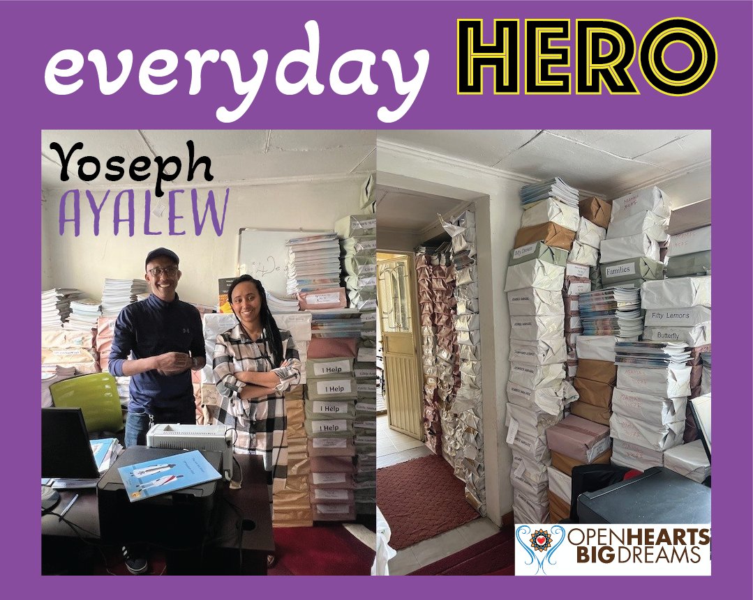 Yoseph Ayalew is our #EverydayHero this week and we are so grateful for his amazing work as our lead program manager for local printing in Ethiopia. Yoseph is also an award-winning children’s book author and a dear friend. We are thrilled to have his support!