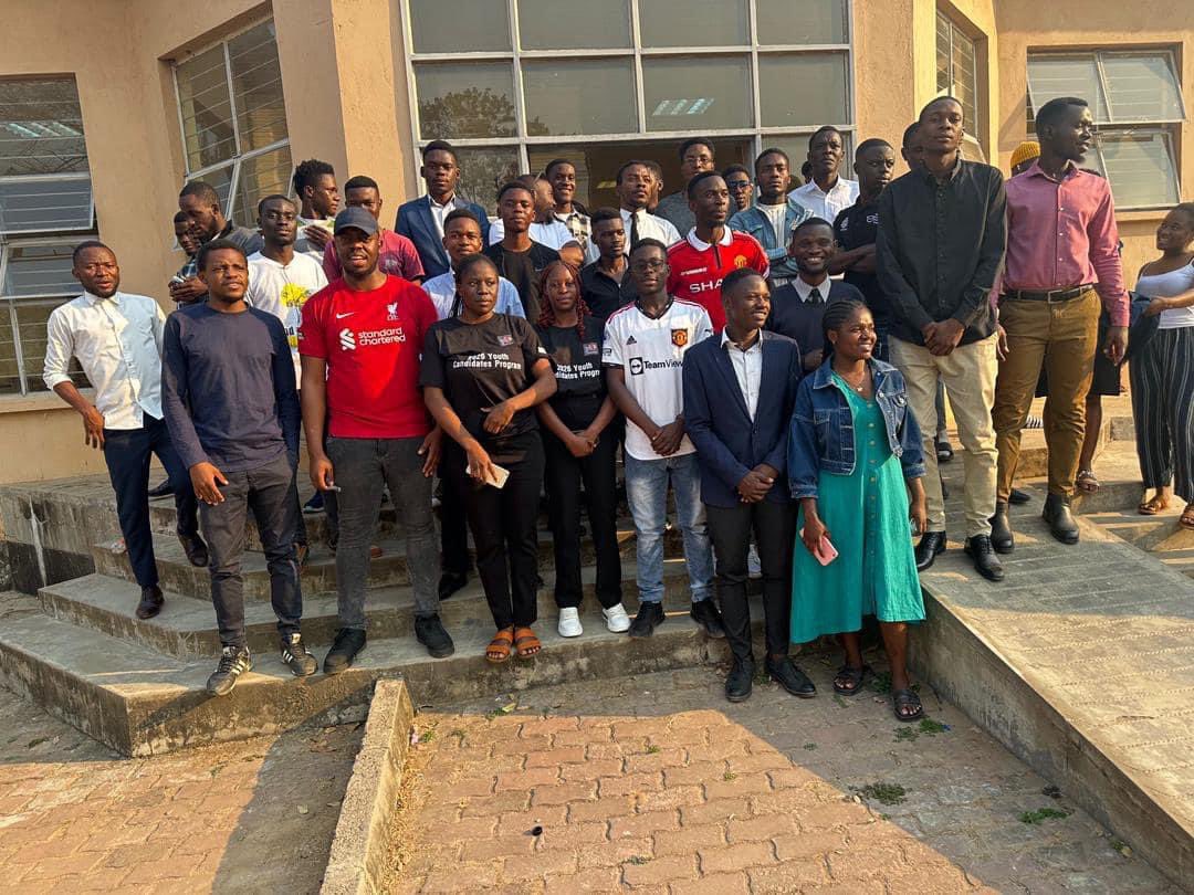 Y4P Students Command.  

Y4P Movement Manager led the core team to conversation around the 2026 Program of Action with the student command of Youth4Parliament at CBU in Kitwe. 

#Youth4Parliament
#2026ProgramOfAction.