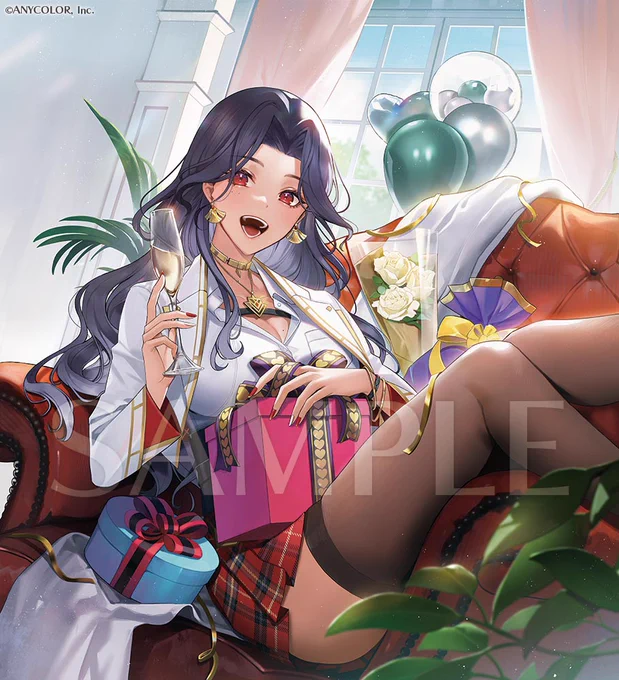 【お知らせ】この度、NIJISANJI_EN所属 Scarle Yonaguniさんの誕生日イラストを描かせていただきました。おめでとうございますI drew a visual of Scarle Yonaguni's birthday!HBD Scarle  #ScarleArt #ScarleDay2024 #ScarleYonaguni 