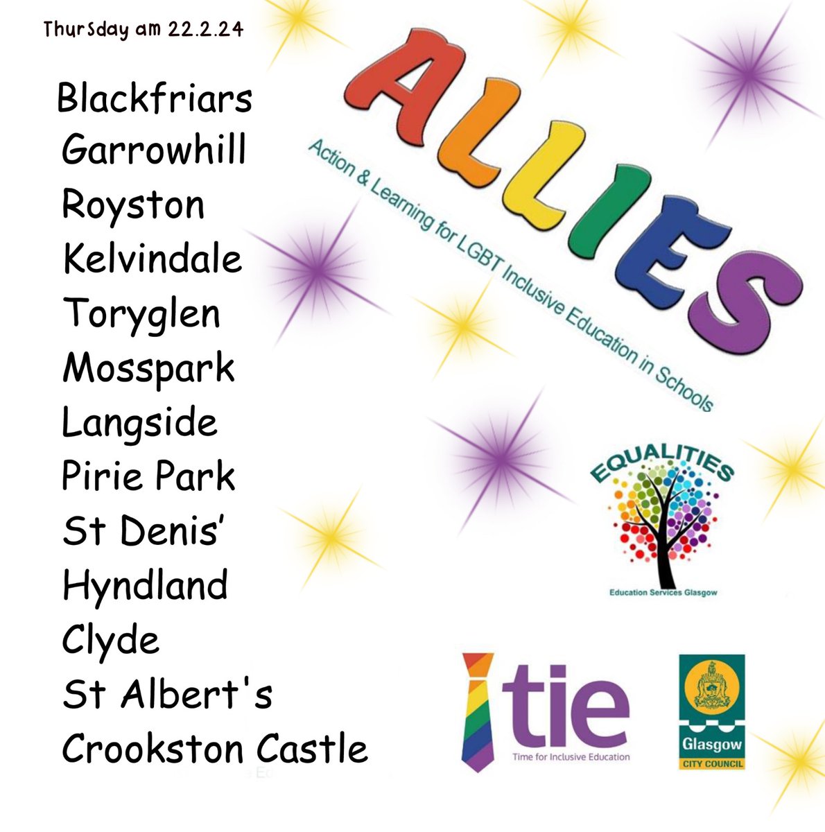 EqualitiesEdGCC's tweet photo. Thursday morning #ALLIES
What solutions would be most effective? Get ready to discuss and vote . Councillors for the day. #EveryoneIsIncluded #RepresentationMatters #LGBT https://t.co/Z0Z7pAQfsL