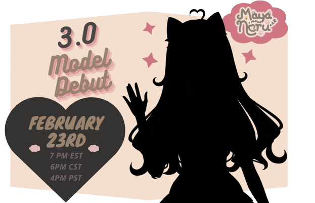 NeruMaya's tweet photo. 💤3.0 2D Model Announcement💤
I'm excited to show it off, @Soir_26 and @kashunotori worked so hard on it!! 
Feb 23rd at 7PM EST!! <3 
https://t.co/Jg2mYflyPE
Open lobby gaming, chatting, and maybe some drinking games? :^)
#Vtuber #VTuberUprising #VTUBERSUPPORTCHAIN #debut #Live2D https://t.co/eWRKJK2RV6