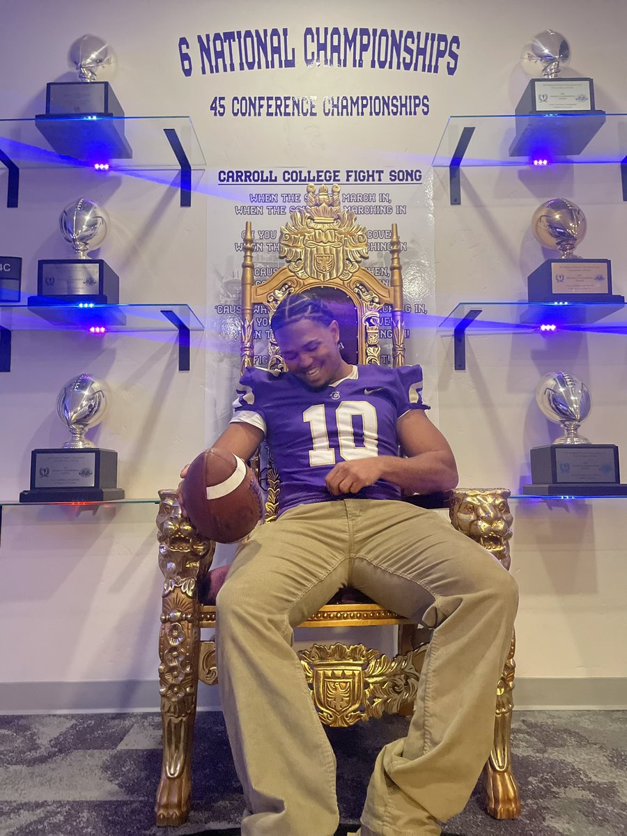 FordXzavier10's tweet photo. After an amazing visit I’m blessed to receive an offer to further my academic and athletic career at Carroll College!! https://t.co/y0bFjIIiTi