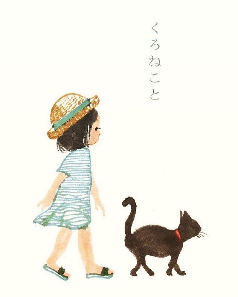 今日はいろんな日ですねー
多分何枚かアップします(過去絵ですが)
#猫の日 #ねこの日 
#一日一絵 #上村恭子 