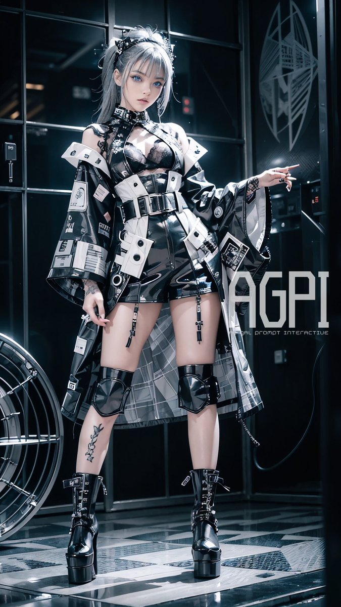 AGPI_AIGAL's tweet image. 【Cyber kimono Gothic】

着物ゴシックをサイバーにしてみました。
色々面白い衣装が登場するので皆さんにも試して貰えたら幸いです🫶

※プロンプトはALTより
※Full screen display by tapping the image
#AImodel #AIfashion #AGPI #Seaart