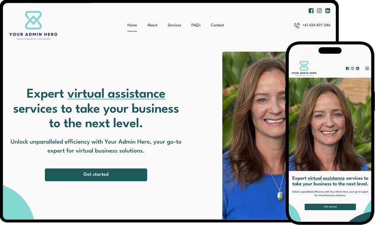 KCWebDesignAU's tweet image. Take a look at the website we created for Your Admin Hero.

👉🏻 kcwebdesign.com.au/client/your-ad…