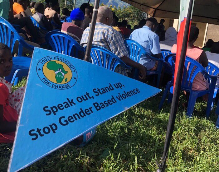 • Violence can be perpetrated against women.
• Violence can be perpetrated against men too.

• Empowering voices is the key to dismantling #GenderBasedViolence.

“Speak out, stand up, Stop Gender Based Violence” @YfcUganda 
#EndVAWG