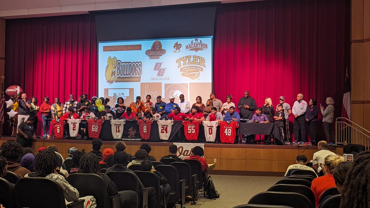 Irving MacArthur High School Signing Day!