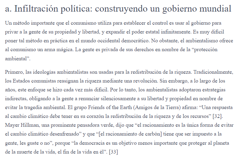 @c0lombiaderecha Por eso, no es carreta, son las mil caras del comunismo, desde hace mucho el comunismo se disfrazó de ambientalismo para lograr su objetivo, no se han dado cuenta?