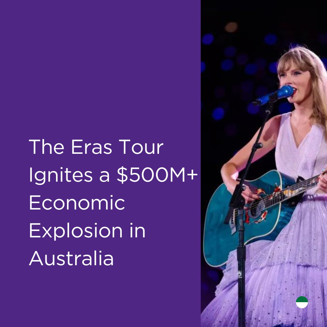 As Taylor Swift's Eras Tour heads to Sydney tomorrow, Australia's economy is already singing to the tune of a $500M+ boost! From Melbourne's record crowds to unprecedented nationwide spending on tickets, travel, and merchandise, Swifties are making waves beyond the concert ve ...