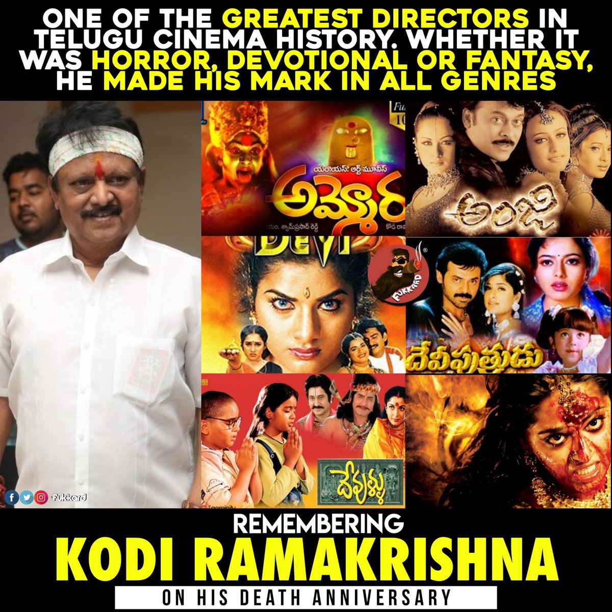 Remembering Indian Spielberg, The Master of CGI & Devotional Films in Telugu #KodiRamaKrishna Garu